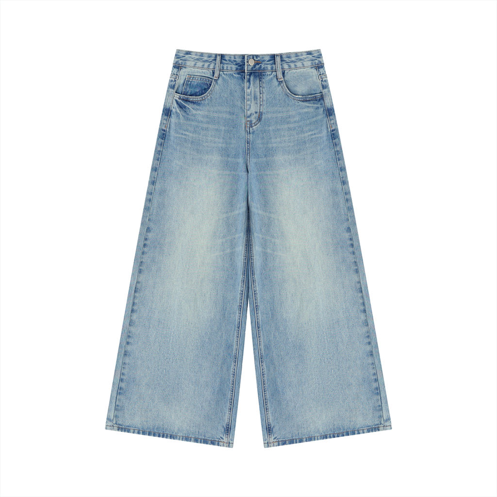 Vintage Wash Baggy Jeans