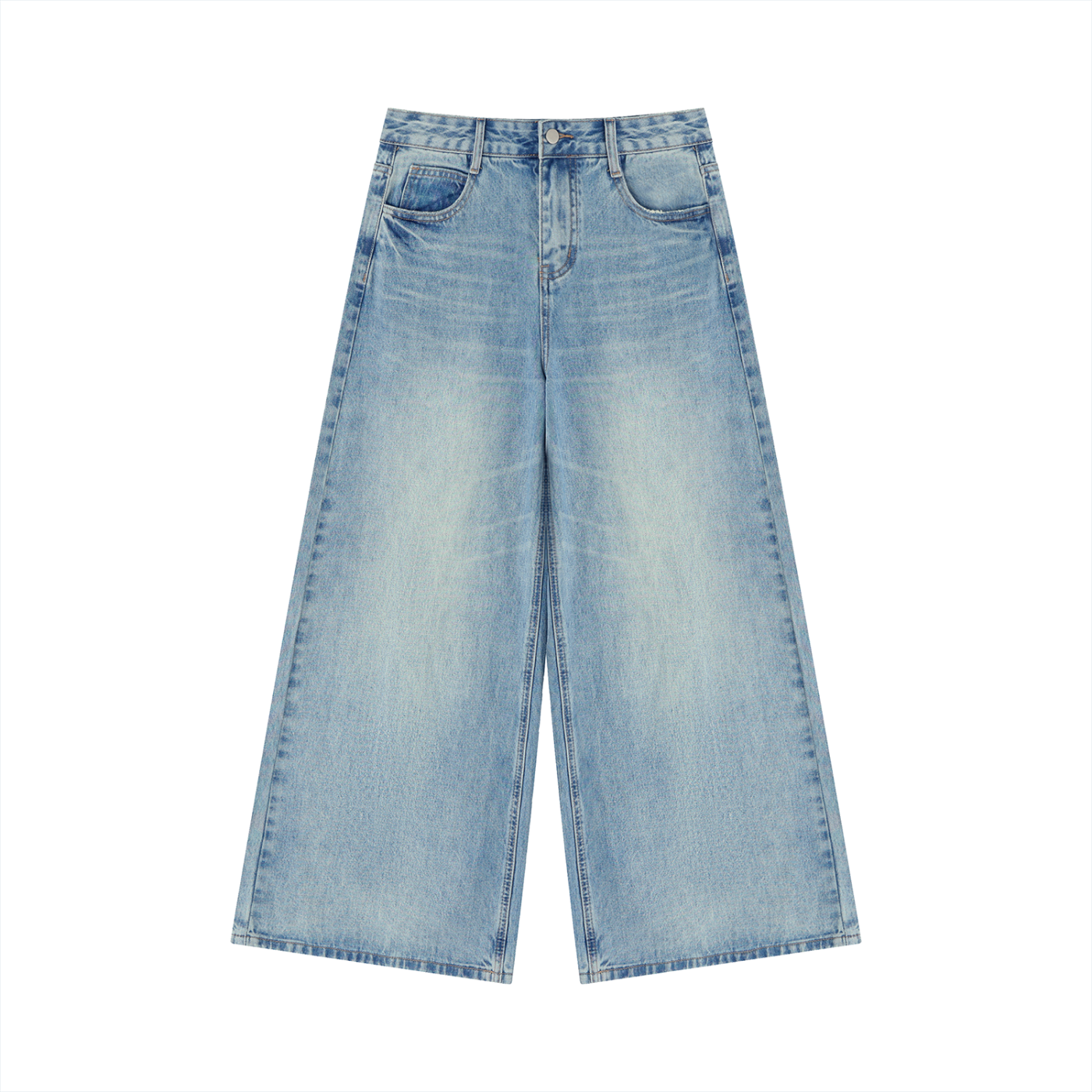 Vintage Wash Baggy Jeans