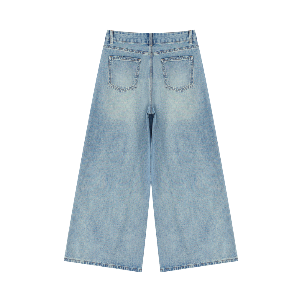 Vintage Wash Baggy Jeans